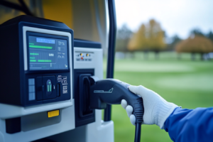 Charging station for electric vehicles with digital interface