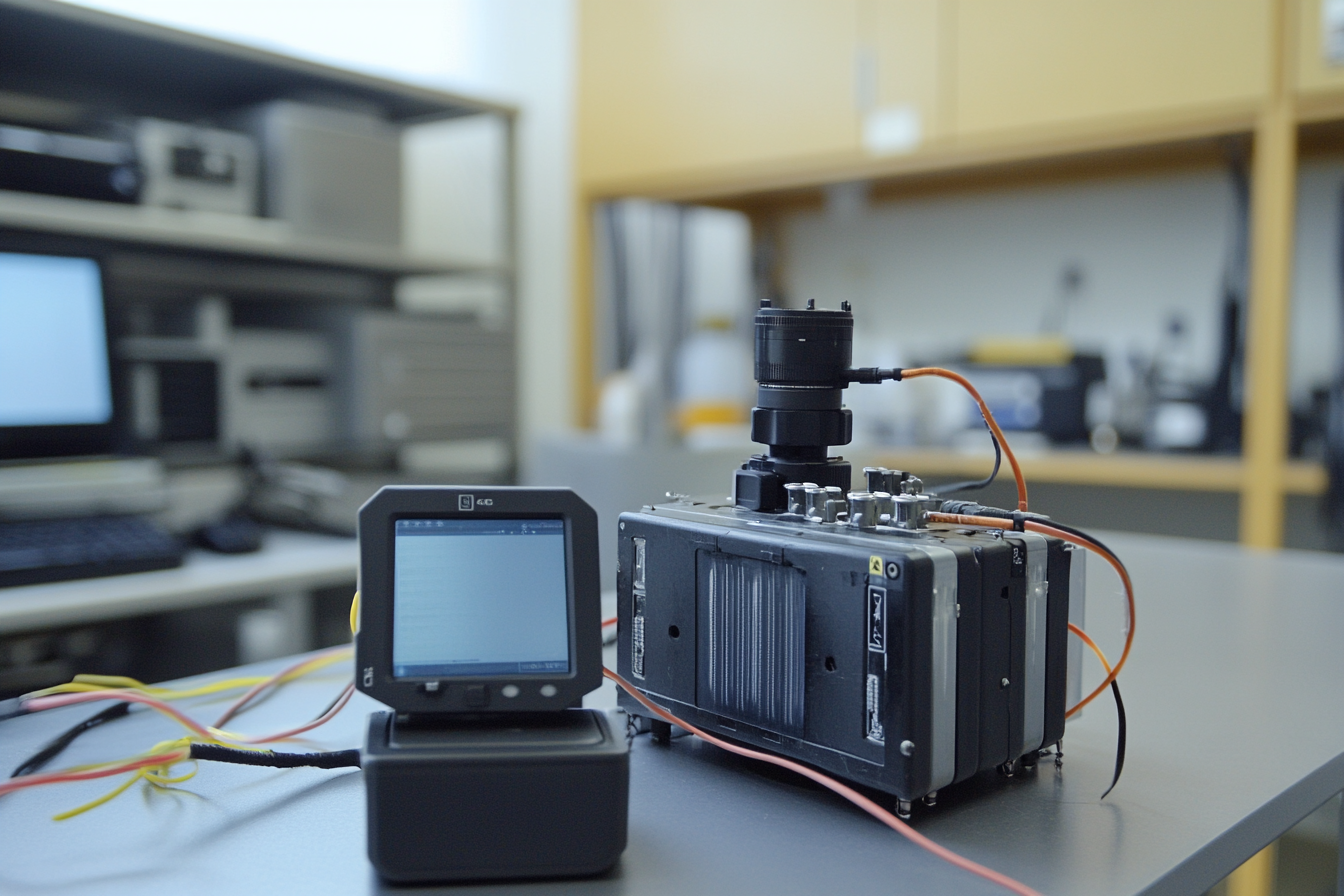 High-tech equipment in a testing lab